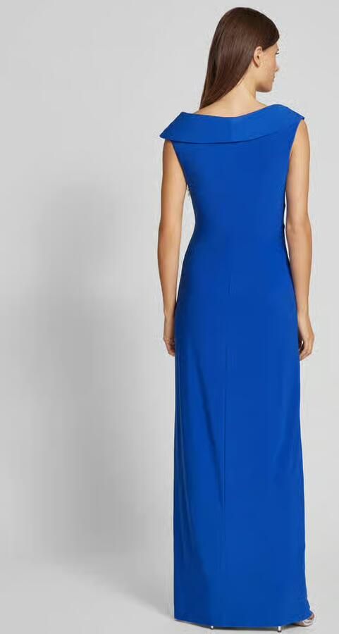 Lauren Ralph Lauren Avondjurk met knoopdetail model 'LEONIDAS' - Foto 2