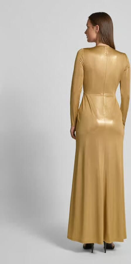 Lauren Ralph Lauren Avondjurk met knoopdetail model 'NADIRA'