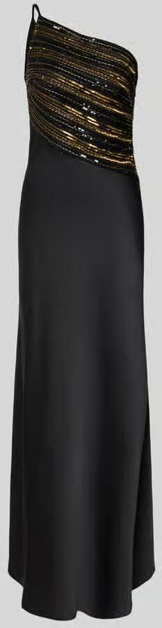 Lauren Ralph Lauren Avondjurk met kralen en pailletten in one shoulder-look