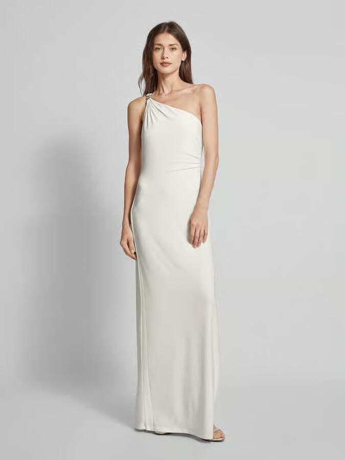 Lauren Ralph Lauren Avondjurk met plooien opzij model 'BELINA' - Foto 3
