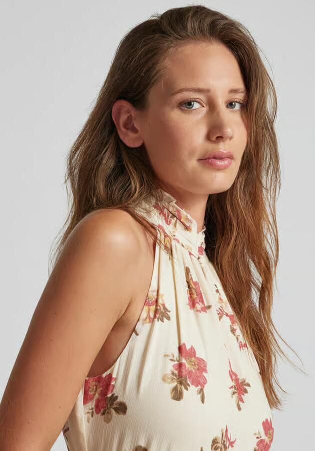 Lauren Ralph Lauren Avondjurk met ruches model 'SANURA'