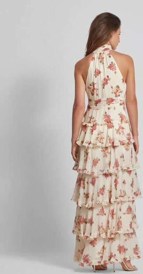 Lauren Ralph Lauren Avondjurk met ruches model 'SANURA' - Foto 3