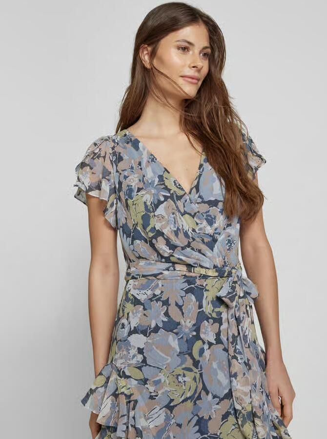 Lauren Ralph Lauren Avondjurk met strikceintuur model 'KIMBINELL' - Foto 2