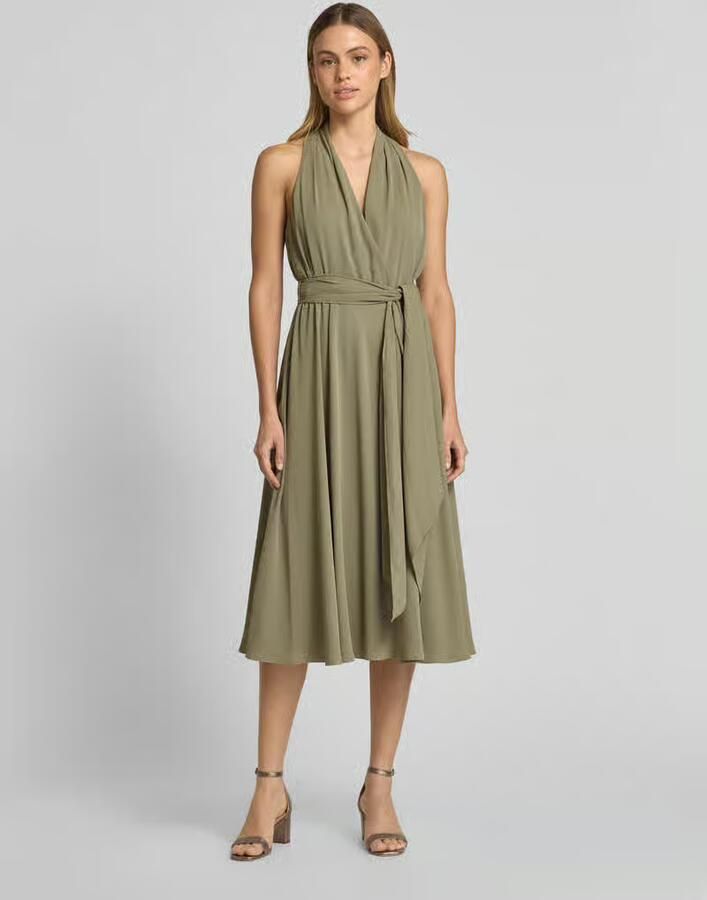 Lauren Ralph Lauren Avondjurk met strikceintuur model 'VARSHA' - Foto 2