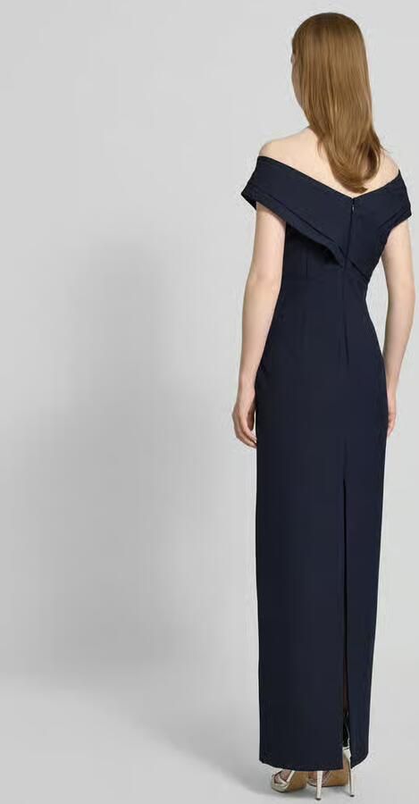 Lauren Ralph Lauren Off shoulder-avondjurk met deelnaad model 'IRENE' - Foto 8