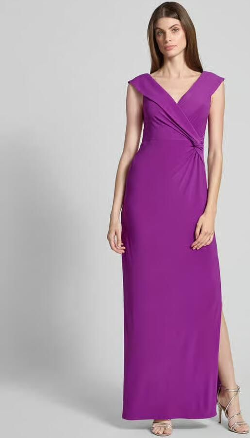 Lauren Ralph Lauren Avondjurk met V-hals model 'LEONIDAS' - Foto 2