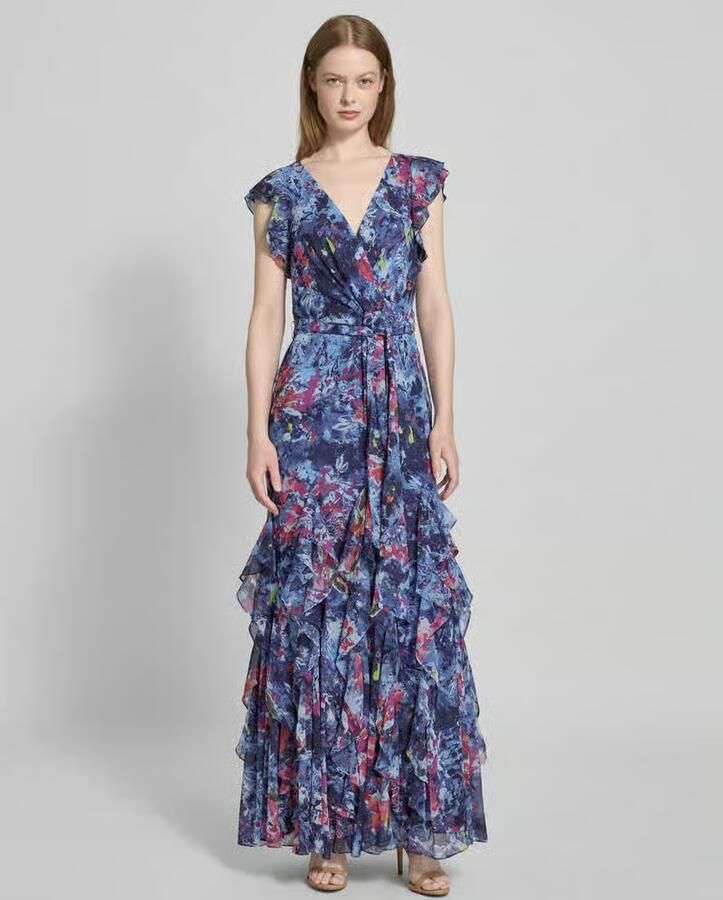 Lauren Ralph Lauren Avondjurk met V-hals model 'VIKRANA' - Foto 2