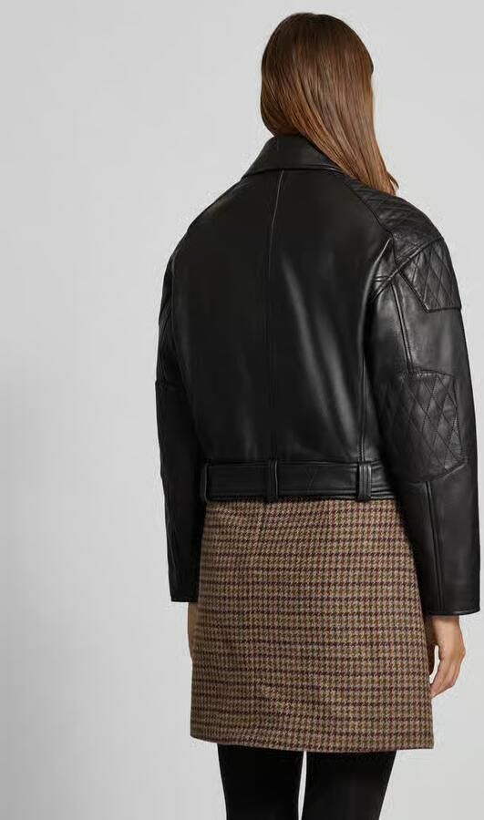 Lauren Ralph Lauren Bikerjack van lamsleer model 'GLANCEE'