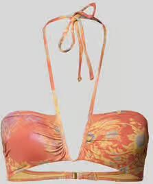 Lauren Ralph Lauren Bikinitop met halter model 'MEDALLION SHIMMER SHIRRED'
