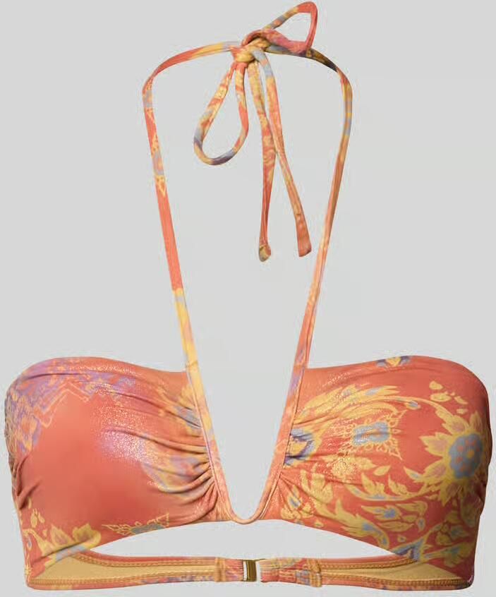 Lauren Ralph Lauren Bikinitop met halter model 'MEDALLION SHIMMER SHIRRED' - Foto 2