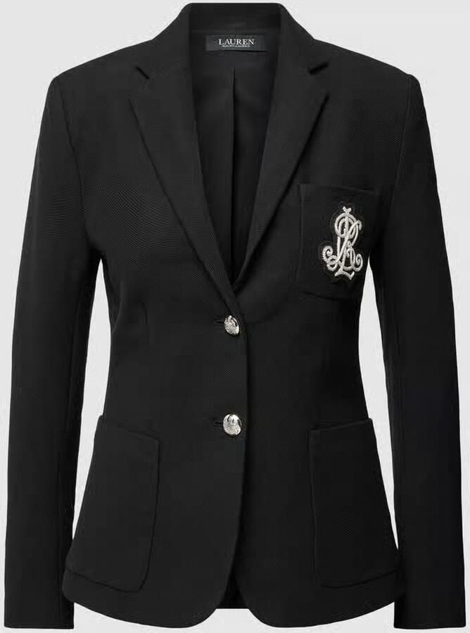 Lauren Ralph Lauren Blazer met labelstitching model 'ANFISA - Foto 4