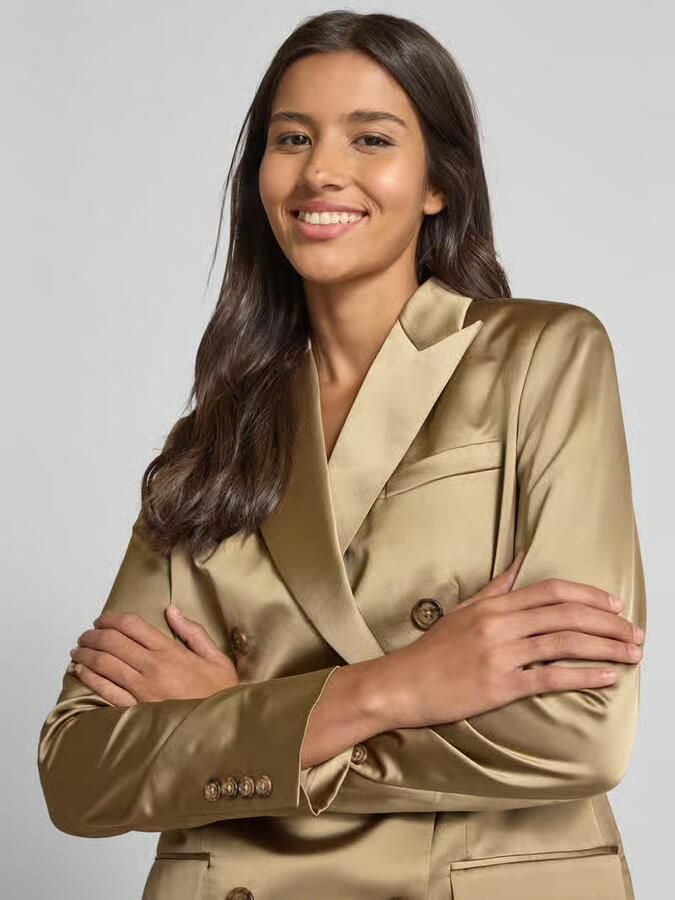 Lauren Ralph Lauren Blazer van satijn met reverskraag model 'Ryen' - Foto 2