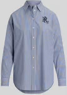 Lauren Ralph Lauren Regular fit overhemdblouse met logostitching model 'KOTTA' - Foto 4