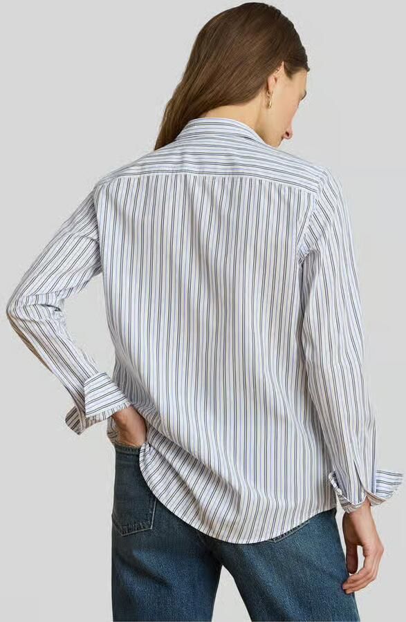 Lauren Ralph Lauren blouse met lange mouwen in relaxed fit van katoenmix - Foto 2