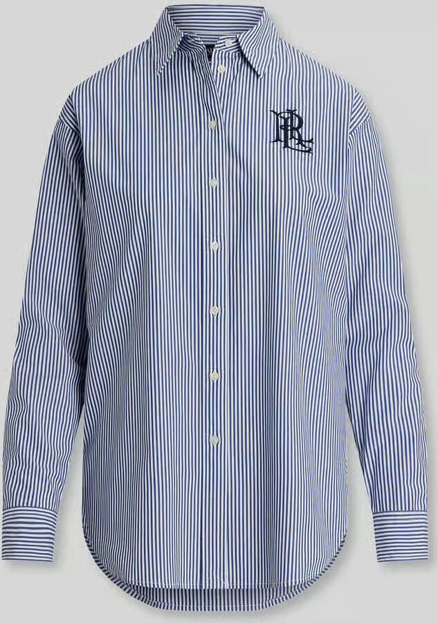 Lauren Ralph Lauren Regular fit overhemdblouse met logostitching model 'KOTTA'
