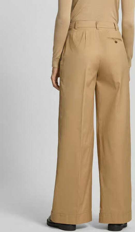 Lauren Ralph Lauren Broek met wijde pijpen en achterzak model 'MAKANIE'