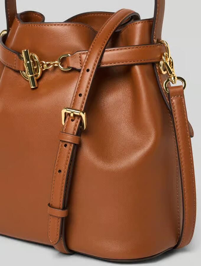 Lauren Ralph Lauren Bucket bag van echt runderleer - Foto 2