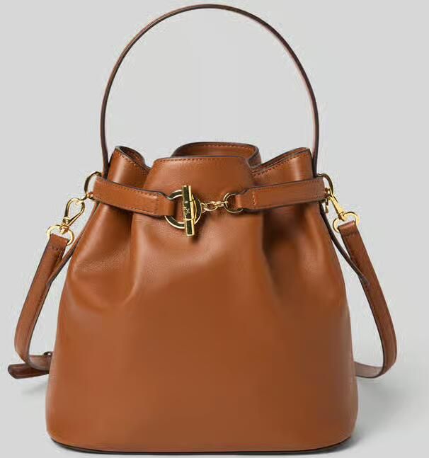 Lauren Ralph Lauren Bucket bag van echt runderleer