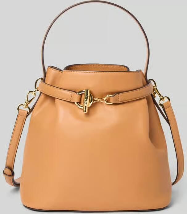 Lauren Ralph Lauren Bucket bag van echt runderleer