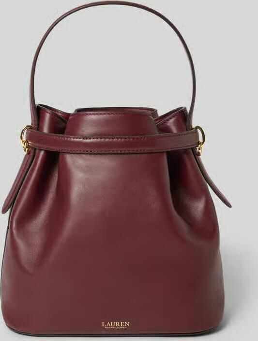 Lauren Ralph Lauren Bucket Bag van echt rundleer