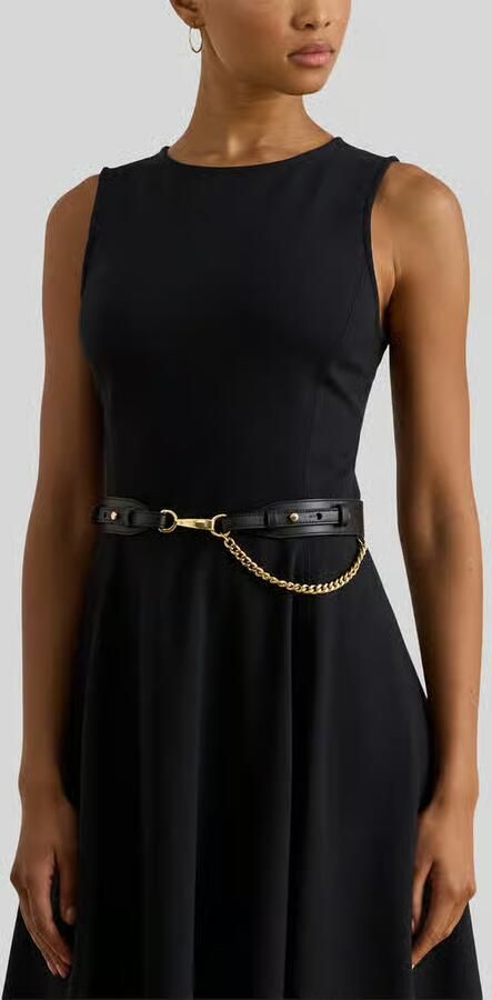 Lauren Ralph Lauren Knie-lange jurk van Viscosemix Model 'CHARLEY' - Foto 2