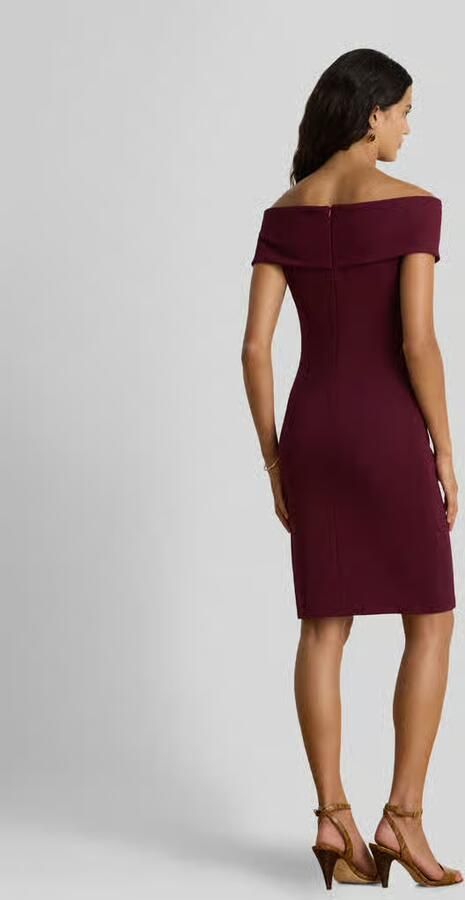 Lauren Ralph Lauren Cocktailjurk met carmenhals - Foto 3