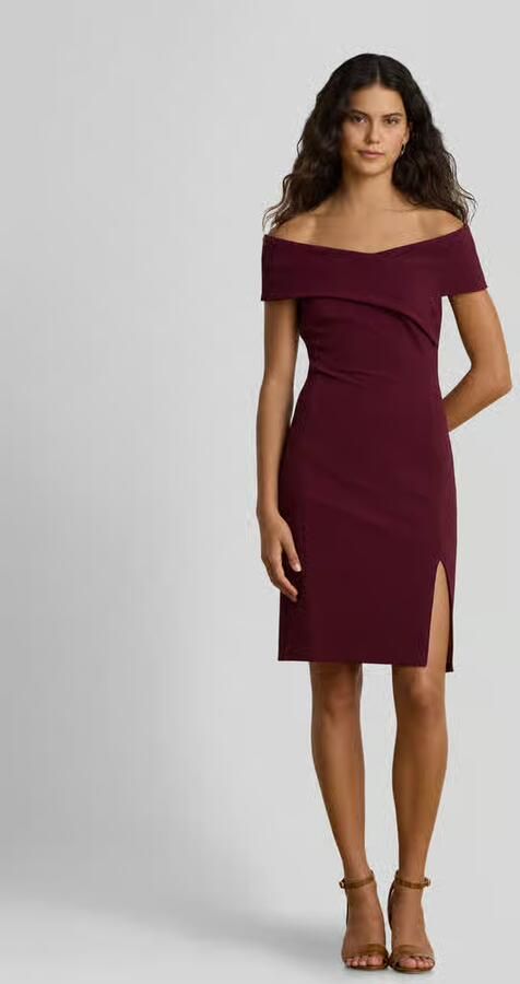 Lauren Ralph Lauren Cocktailjurk met carmenhals - Foto 2