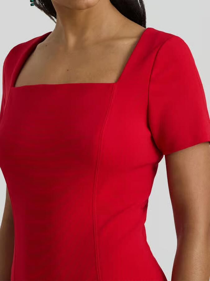 Lauren Ralph Lauren cocktailjurk met vierkante hals