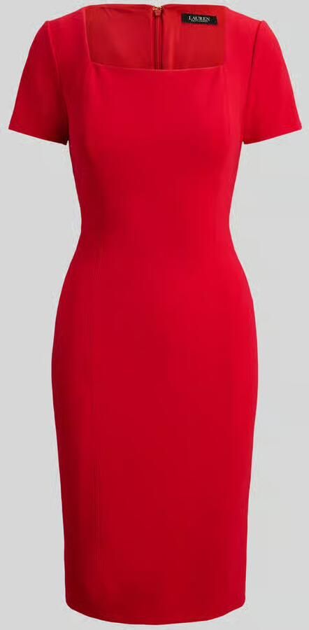Lauren Ralph Lauren cocktailjurk met vierkante hals - Foto 2