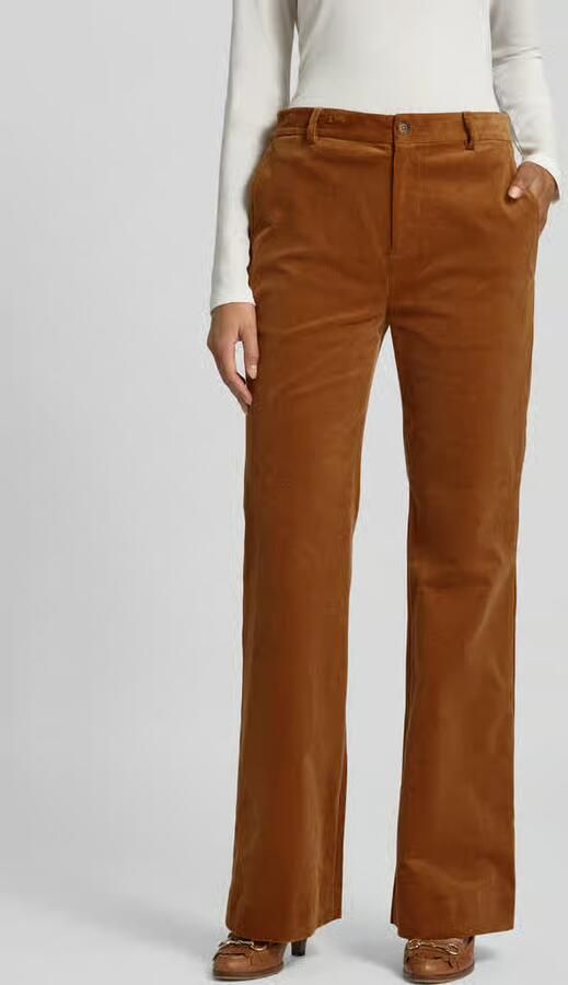 Lauren Ralph Lauren Flared cut corduroy broek met steek- en achterzakken model 'KADEN' - Foto 2