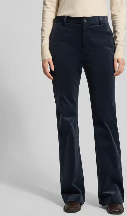 Lauren Ralph Lauren Flared cut corduroy broek met steek- en achterzakken model 'KADEN' - Foto 2