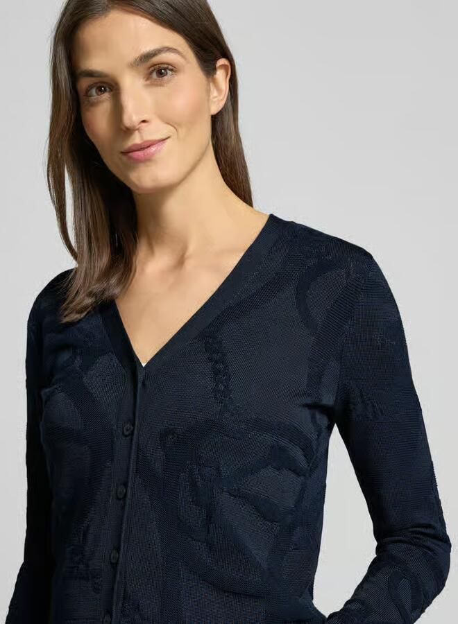 Lauren Ralph Lauren Gebreid jack met knoopsluiting model 'DENZEL' - Foto 2