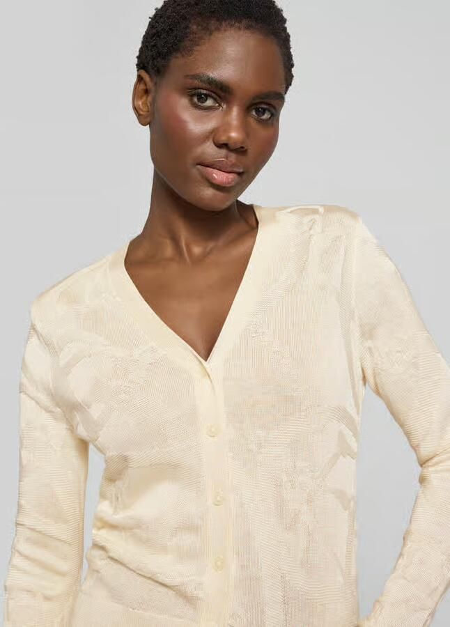 Lauren Ralph Lauren Gebreid jack met knoopsluiting model 'DENZEL' - Foto 2