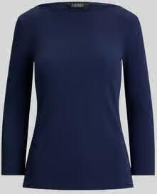 Lauren Ralph Lauren Gebreid shirt met 3 4-mouwen van katoenmix
