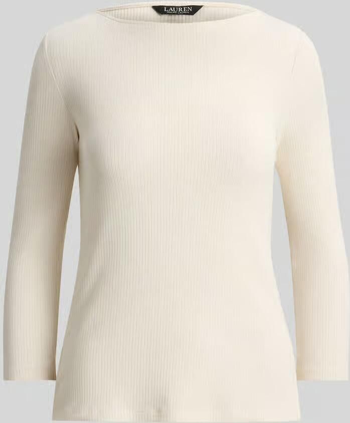 Lauren Ralph Lauren Gebreid shirt met 3 4-mouwen van katoenmix - Foto 2