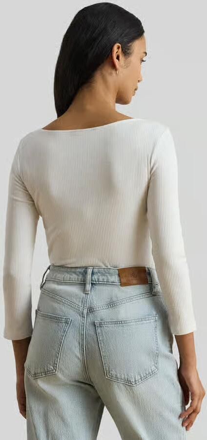 Lauren Ralph Lauren Gebreid shirt met 3 4-mouwen van katoenmix - Foto 3