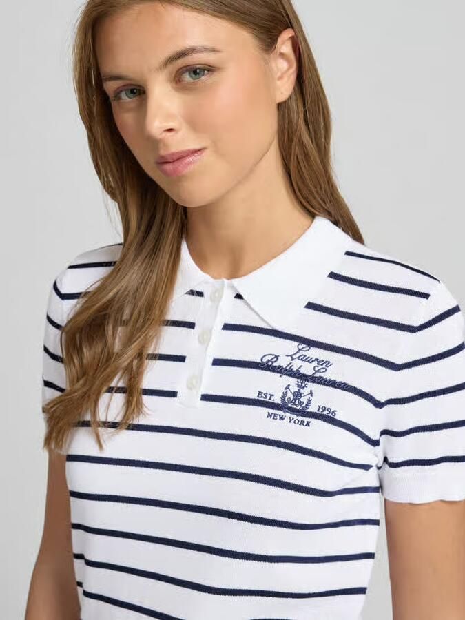 Lauren Ralph Lauren Gebreid shirt met Polokraag Model 'NATRISSA'