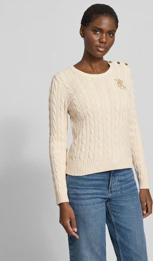Lauren Ralph Lauren Gebreide pullover met Labelstitching en Knoopsluiting - Foto 11