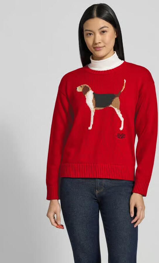 Lauren Ralph Lauren Gebreide pullover met motief en ronde hals model 'RIEDNEE' - Foto 2