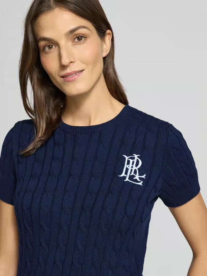 Lauren Ralph Lauren Gebreide pullover met ribboorden model 'EYELAH' - Foto 2