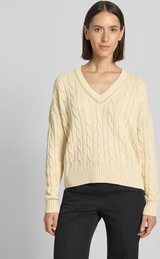 Lauren Ralph Lauren Gebreide pullover met V-hals model 'TEDURPH' - Foto 2