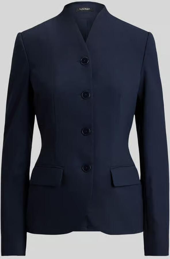 Lauren Ralph Lauren Getailleerd kort colbert van wol met opstaande kraag