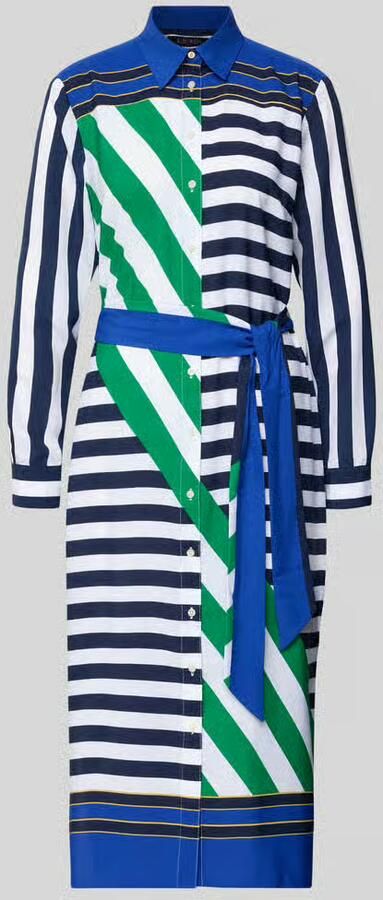 Lauren Ralph Lauren Getailleerde blousejurk met overhemdkraag model 'FAYELLA' - Foto 2