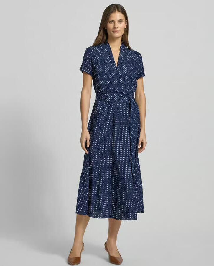 Lauren Ralph Lauren Getailleerde blousejurk met platte kraag model 'EARNEST' - Foto 2
