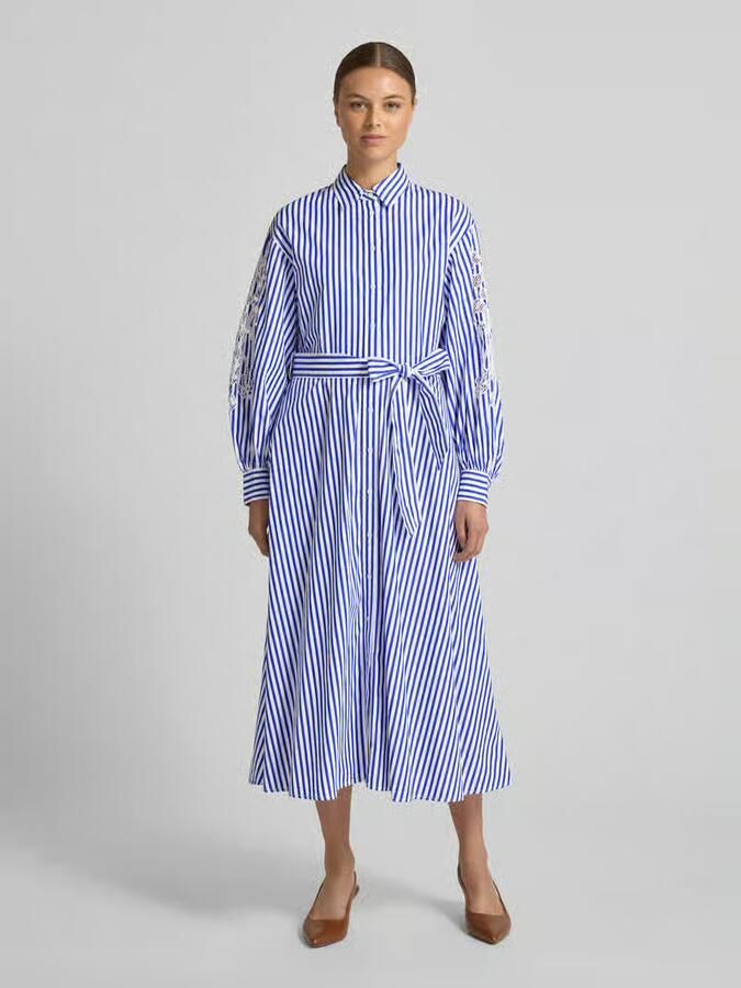 Lauren Ralph Lauren Getailleerde blousejurk van puur katoen model 'LUVRETTE' - Foto 3