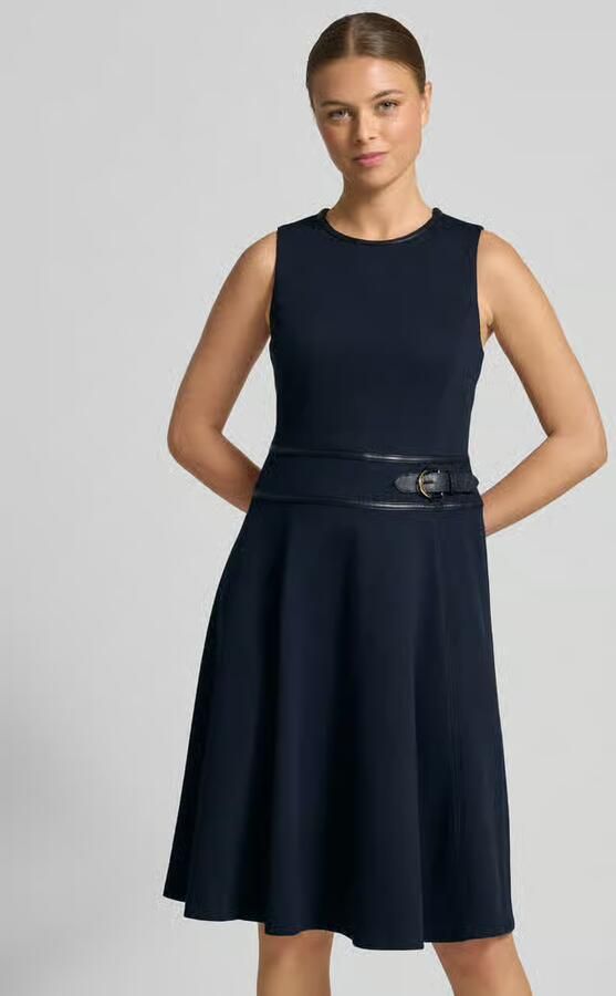 Lauren Ralph Lauren Getailleerde businessjurk van katoenmix model 'TAZIO' - Foto 2