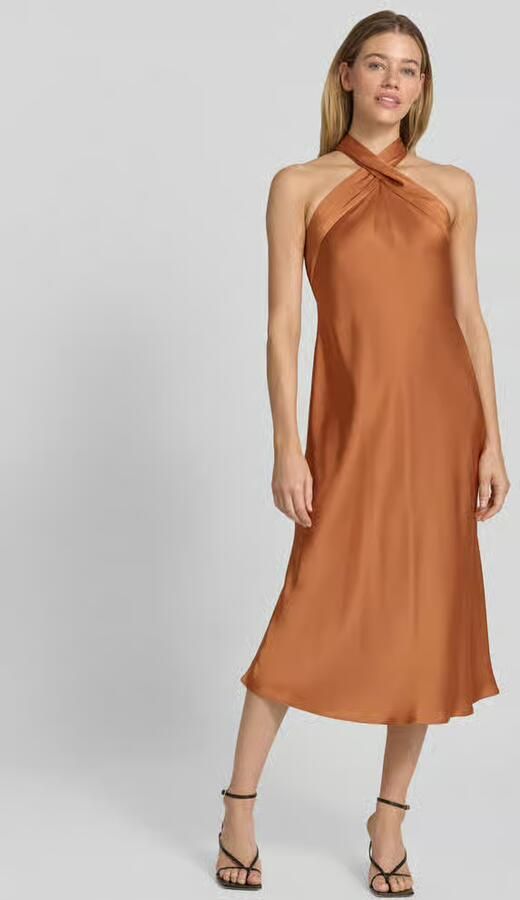 Lauren Ralph Lauren Getailleerde cocktailjurk met bindceintuur als detail