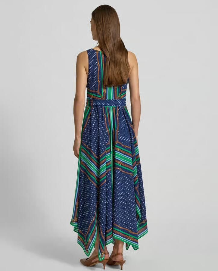 Lauren Ralph Lauren Getailleerde vrijetijdsjurk met all-over motief model 'VROSCHBEE' - Foto 2