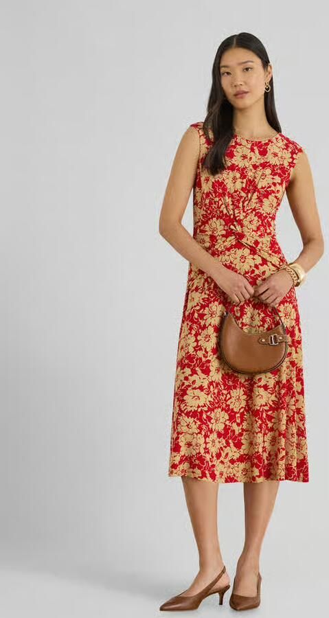 Lauren Ralph Lauren Getailleerde vrijetijdsjurk met gebloemd motief - Foto 3