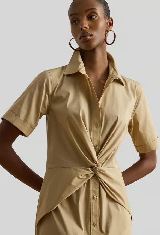 Lauren Ralph Lauren Getailleerde vrijetijdsjurk van katoenmix - Foto 2